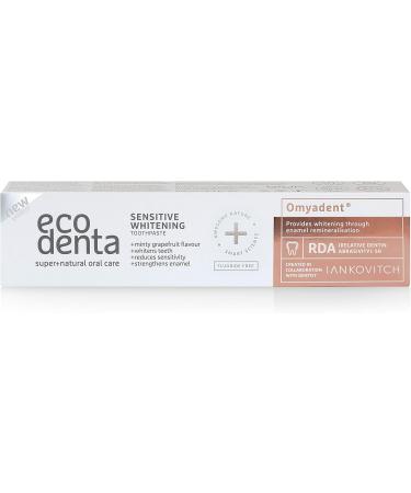 Ecodenta Whitening Toothpaste Without Fluoride - Gentle Lightening for Sensitive Teeth - 100ml - Buy Online on GoSupps.com