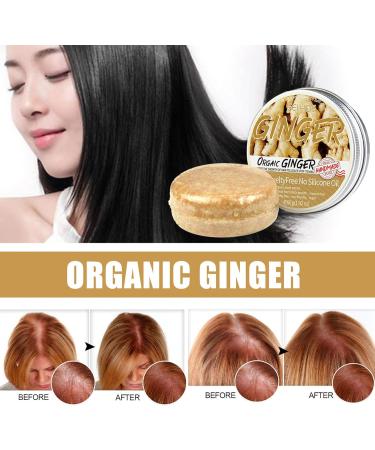 Ginger Hair Regrowth Shampoo Bar Ginger Plant Soap Moisturizing and Nourishing Shampoo Bar Organic Ginger Solid Shampoo Bar - Buy Online on GoSupps.com
