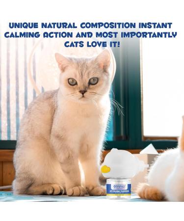Calming Diffuser for Cat Cat Calming Pheromone Diffuser Kit for Cat Anxiety Relief Cat Calming Starter Kit(1 Diffuser + 1 Refills) - Buy Online on GoSupps.com
