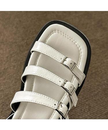 Dickly Women s Plateau Slide Sandals | Adjustable Buckles & Non-Slip Slippers | Open Toe Travel & Bathroom Sandals - Size 37 EU - Buy Online on GoSupps.com