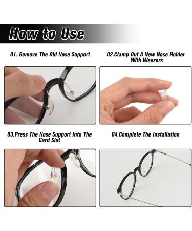 6 Pairs of Silicone Glasses Nose Pads - 15mm Anti-Slip Transparent Non-Slip Pads for Maximum Comfort & Protection - Easy Click Assembly - Buy Online on GoSupps.com