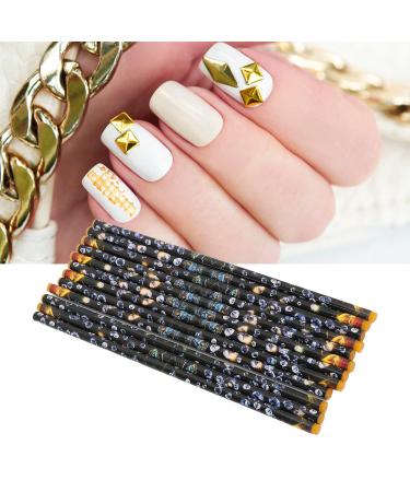 12PZ Nail Dotting Wax Pen - Diamond Painting & Nail Art Strass Picker for DIY Decoration (Yellow) - Premium Accessories for Creative Nail Designs - Buy Online on GoSupps.com