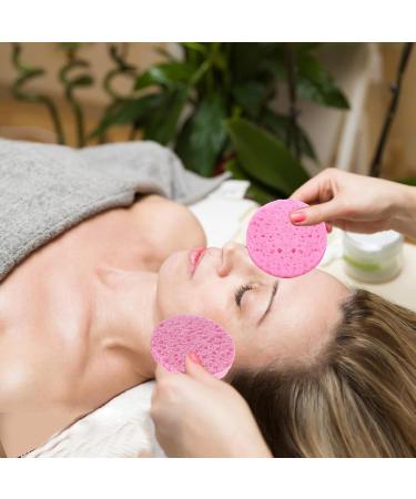 Uozonit Facial Sponges for Cleansing Facial Pads Made of Wood Pulp Cotton Sponge Cosmetic Spa Sponges Cellulose Face Sponges for Washing and Removing Makeup - Buy Online on GoSupps.com