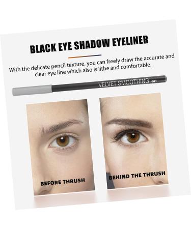 VINTORKY 12pcs Black Eyeliner 1 Eye Beauty Pens Makeup Accessory Female Eyeliners Practical Eyeliners Plastic - Buy Online on GoSupps.com