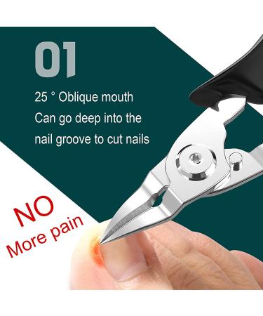 Professional Ingrown Toenail Clippers - Long Handle Curved Blade Tool for Thick Nails - Suitable for Men, Women, Elderly - XIORRY - Buy Online on GoSupps.com