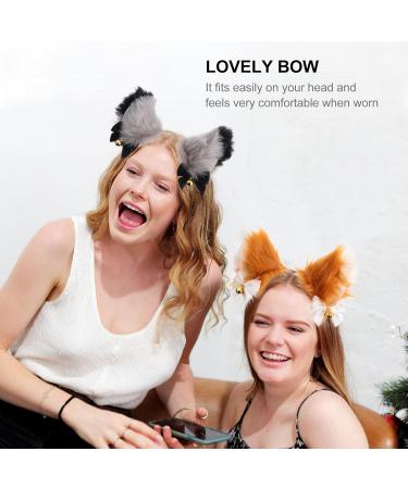 Healvian Fur Fox Cat Ear Headband Cat Ear Headband Party Hair Ears Headband Halloween Headbands Animal Ears Hair Accessories Animals Ears Headband for Cosplay Halloween Christmas Party Costume - Buy Online on GoSupps.com