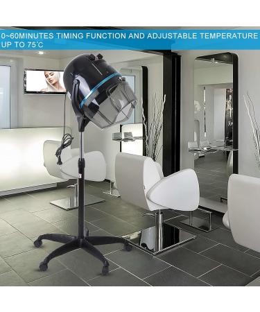 Adjustable Hooded Stand Up Hair Bonnet Dryer Adjustable Hooded Floor Dryer 1000W Professional Salon Hair Dryer Hair Dryer with Wheels - Buy Online on GoSupps.com