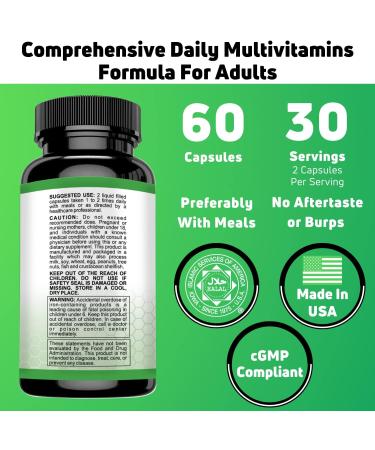 SHIFAA NUTRITION Halal Multivitamins for Women Men & Adults | 30 Servings | Iron, Vitamin A, B6, B12, Biotin, Niacin, C, D3, E, Zinc, Calcium, Folic Acid, CoQ10 - Buy Online on GoSupps.com