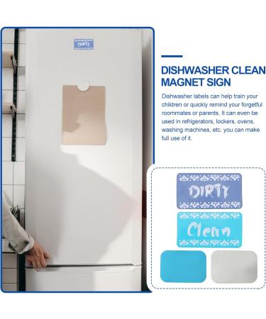 1pc Clean Dirty Indicator Magnetic Indicator Sign Reversible Clean Sign Label Sticker Magnetic Signs Washing Machine Cleaning Sign Personality Logo Stickers Rubber Magnetic - Buy Online on GoSupps.com