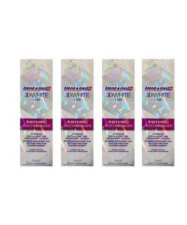 4x Blend-A-Med 3D White Luxe Whitening Accelerator 75 ml Original Teeth Whitening