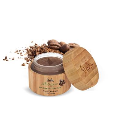 Shira Organic Pure Espresso Coffee Scrub - Exfoliate Face Reduce Wrinkles & Fine Lines Skin Rejuvenation for Men & Women (15ML - Buy Online on GoSupps.com