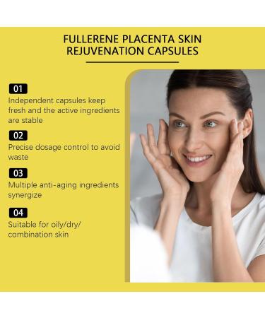 Collagen Facial Serum Capsules Anti Aging Firming Capsules with Hyaluronic Acid & Vitamin E Skin Rejuvenation & Sensitive Skin Travel Capsule Serum for Face & Neck (90 Count) - Buy Online on GoSupps.com