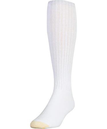 Gold Toe Men's Ultra Tec Performance Over-The-Calf Athletic Socks - Size Large, White (3-Pack) - Buy Online on GoSupps.com