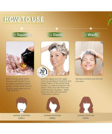 FONDIIA Herbal Brown Hair Color Shampoo 500ML - Instant 3-in-1 Hair Dye for Natural Gray, Brown, and Black Hair Coloring - 15-Minute Refreshing Formula - Buy Online on GoSupps.com