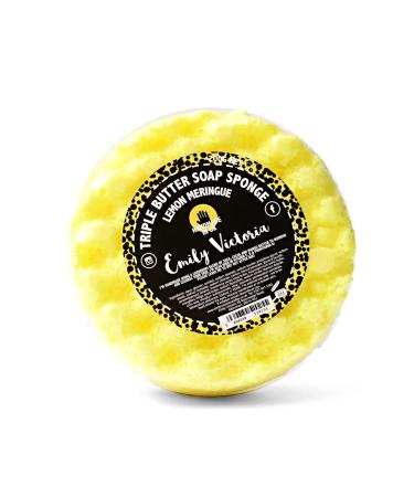 Emily Victoria Soap Sponge with 3 Butters Lemon Meringue Citrus and Sweet Fragrance 200 g