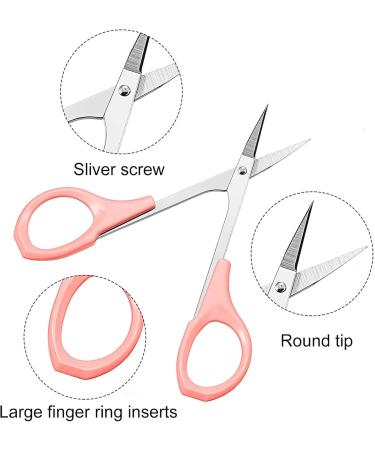 4 Inches Curved Sharp Blade Craft Scissors for Eyebrow Eyelash Extensions Stainless Steel Eyebrow Scissors with Precision Cover Professional Trimmers - sharpened Small Beard Trimming 1 Pcs - Buy Online on GoSupps.com