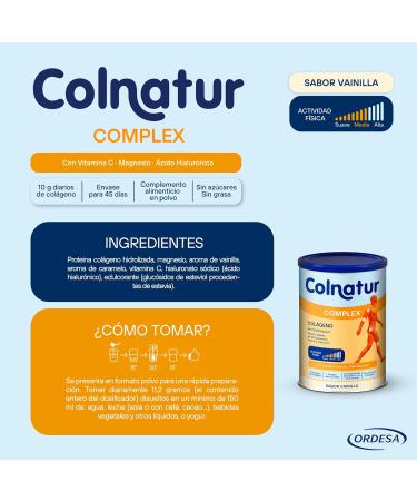  Colnatur Colnatur Vanilla Complex | 336g | Collagen with Magnesium and Vitamin C for Muscles and Joints - Buy Online on GoSupps.com