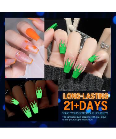 Rechoo 2PCS Neon Liner Gel Nail Polish - Yellow & Green Fluo Colors for DIY Nail Art - High-Pigment 8ml Gel for French Fineliner & Nail Design - Buy Online on GoSupps.com