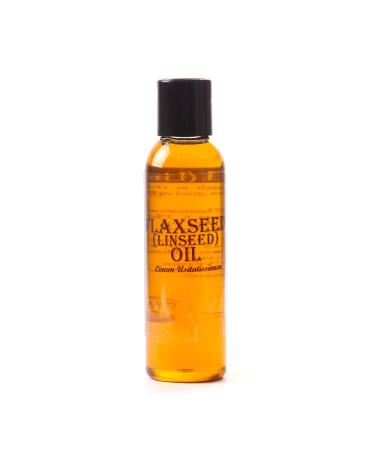 Mystic Moments |Flax seeds (flaxseed) carrier oil 125 ml - pure and natural oil Perfect for hair face nails aromatherapy massage and oil thinning vegan GVO - free 100 ml (1 Pack)
