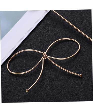 FRCOLOR metal hairclip bowknot hairpin hair clips metal Bridal hair stick Metal Bowknot Clip women hair pin barrettes for girls hollow-out hair stick self made hair accessories bride - Buy Online on GoSupps.com