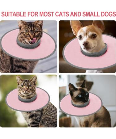 Cat Recovery Collar Vivifying Cat Cone Adjustable Cat Neck Protective Cat Collar Waterproof Elizabethan E Collar for Cats Kittens Puppies after Surgery to Stop Licking Wounds (Pink Size M) - Buy Online on GoSupps.com