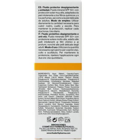  Thader Th Pharma Thader Pharma Derma Mineral Fluid Face Sunscreen with Protection 50+ 50ml - Buy Online on GoSupps.com