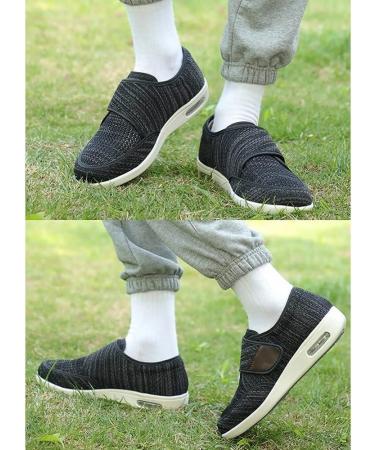 Buy Women's Orthopedic Walking Shoes - Adjustable Diabetic Sneakers for Edema Plantar Fasciitis & Bunions | Size 12 Black - International Shipping Available - Buy Online on GoSupps.com