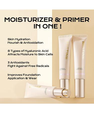 MISTINE Hydrating Face Makeup Primer with Hyaluronic Acid & Vitamin B5 - Skin Perfecting Base 1 Fl Oz - Buy Online on GoSupps.com