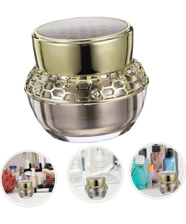 MAGICLULU Cream Bottle With Cover Travel Acrylic Oil Seed 6.6X6.2X6.2CM Golden - Buy Online on GoSupps.com