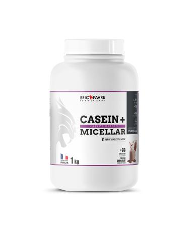 Casein + Native ORIGIN Micellar Casein Enriched with HMB Vitamin B6 Magnesium Muscle Building 1 kg Eric Favre Laboratory Chocolate
