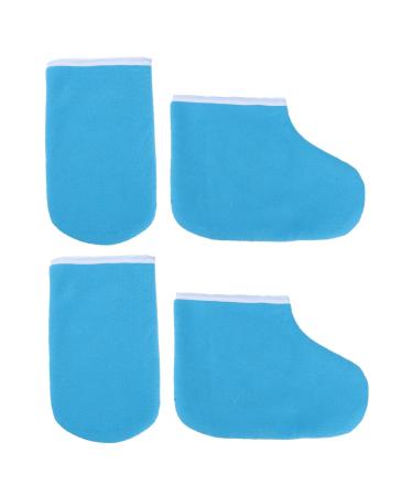 DRESSOOS 1 Set Gloves and Booties Paraffin Wax Foot Cover Paraffin Glove Paraffin Gloves Wax Gloves for Hands Mittens Kids Cotton Mittens Wax Bath Mitts Care Work Floor Mat