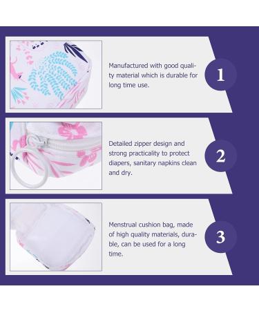 Exceart Ladies Sanitary Pads Bag - Stylish Printed Menstruation Pocket for Travel & Office - Unicorn Design (Style 2) - Buy Online on GoSupps.com