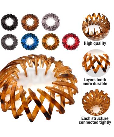 Geometric Hair Bun Maker Set for Women and Girls - 7pcs Hair Clips and Hairpins for Thick Hair - Buy Online on GoSupps.com