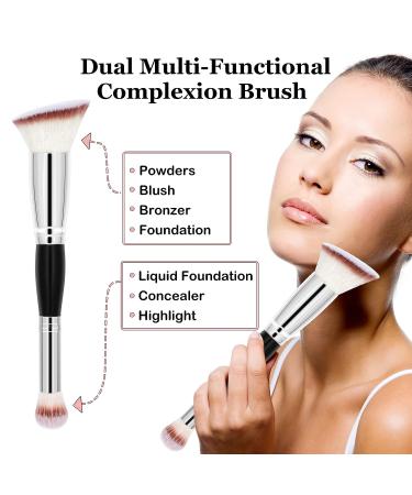 Double-Ended Angled Foundation Concealer Makeup Brush for Flawless Blending - Falliny Makeup Brushes - Buy Online on GoSupps.com