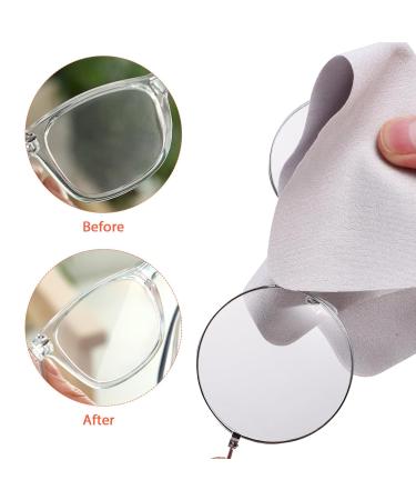 20pcs Deerskin Cloth Eyeglass Cleaning Kit - Premium 15x18cm Lens Wipes for Glasses & Screens - Buy Online on GoSupps.com