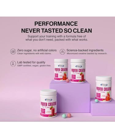 Gaspari Nutrition Proven Creatine for Women 5g of Creatine 5g of Collagen Vitamin C and Collagen Clean Natural Formula Electrolytes for Hydration (30 Servings Strawberry Lemonade) Strawberry Lemonade 15.86 Ounce (Pac  - Buy Online on GoSupps.com