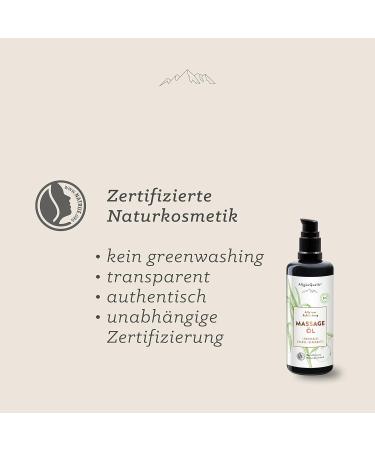 Allg gequelle Bio Massage Oil 100ml | Natural Essential Oils & Body Moisturizer | Lemongrass Orange Bergamot Jojoba Avocado Shea | Refresh & Rejuvenate Your Skin - Buy Online on GoSupps.com