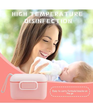 Portable Milk Powder Dispenser for Travel | Formula Powder Pots with Silicone Seal Cover, Leveler & Spoon - 400ml - Buy Online on GoSupps.com