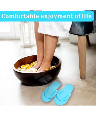 NICEMOVIC 72 Pairs Disposable Pedicure Slippers | Multi-Color Foam Flip Flops for Salon & Spa | Bulk Pedicure Shoes for Women - Buy Online on GoSupps.com