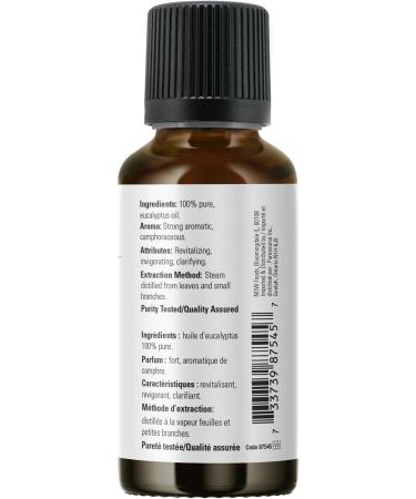 NOW FOODS Eucalyptus Essential Oil 30 ML Eucalyptus 30 ml (Pack of 1) - Buy Online on GoSupps.com