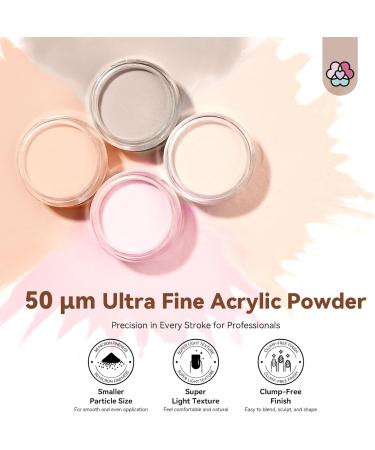 SAVILAND Acrylic Powder Set: Professional Acrylic Nail Kit 15G Keratin Acrylic Powder Pink Clear White Acrylic Nail Powder Strong Acrylic Nails Expert Home Manicurist Extension Nail Care - Buy Online on GoSupps.com