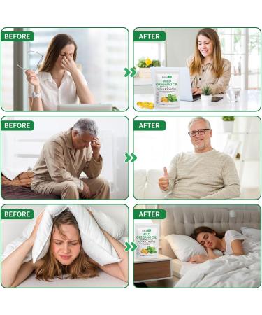 SDJUFEI Oregano Oil Capsules Organic Oil of Oregano Softgels 120 Count 2-in-1 6000mg of Oregano with Black Seed Oil 200mg Non-GMO Gluten Free - Buy Online on GoSupps.com