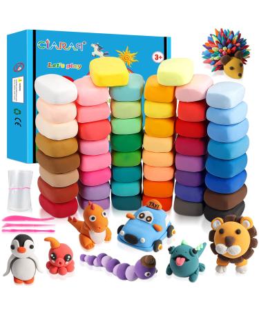 CiaraQ Modeling Clay Kit - 50 Colors Air Dry Ultra Light Clay  Safe & Non-Toxic  Great Gift for Kids. A-50 Colors