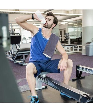 BOBOR Gym Towels Set  Microfiber Sports Towel for Men and Women  Super Soft and Quick-Drying 3-Pack Set Towel  for Tennis  Yoga  Cycling  Swimming (1Blue+1Purple+1Gray  14" x 29") 1blue+1purple+1gray 14" x 29" - Buy Online on GoSupps.com