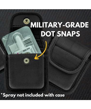 Hero's Pride AirTek First Aid Nasal Spray Case Law Enforcement On-Duty Belt Carry Basket Weave Finish Hidden Snap Lightweight Slide-On Design - Buy Online on GoSupps.com