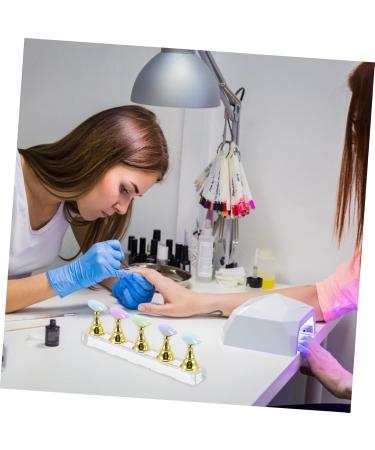 Beavorty Manicure Nail Stand 2 Sets nail holder Nail Tip Practice Holder Nail Practice Holder Nail Art Holder s Nail Stand nail display stand Nail Art Stand Acrylic Manicure tools crystal 2.4X1.4X1.4CM Assorted Color - Buy Online on GoSupps.com