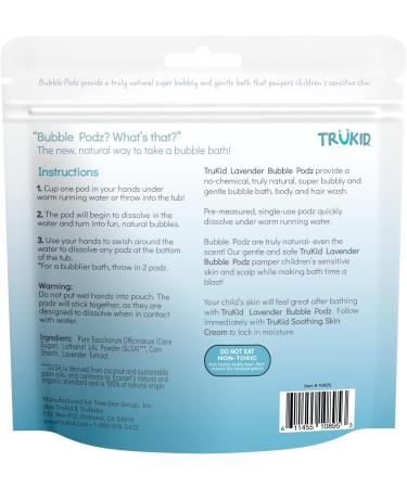 TruKid Bubble Podz Lavender Bubble Bath for Sensitive Skin - 10 Podz - Buy Online on GoSupps.com