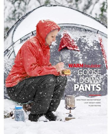 Winter Warm Packable Snow Trousers - Unisex Outdoor Pants with Storage Bag (X-Large) - Buy Online on GoSupps.com