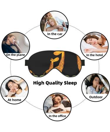 Giraffe Print Unisex Eye Mask | Soft Travel Comfort Shade for Yoga & Shift Work - Buy Online on GoSupps.com
