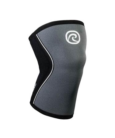 Rehband Kniebandage strength sport knee support for cross fit & heavy training Knee Sleeve made of 5 mm neoprene in many colors & sizes unisex s steel gray - 1 piece